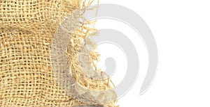 Natural sackcloth burlap textured for background
