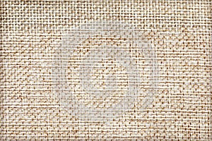 Natural sackcloth texture use for background. Brown fabric texture background