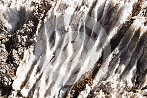 Natural salt rock. Salt texture in Peruvian