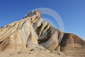 Natural sand mountain in Bardenas desert 2