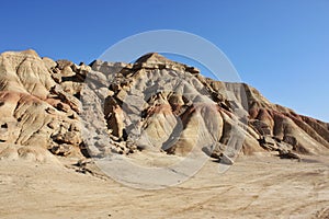 Natural sand mountain in Bardenas desert 5