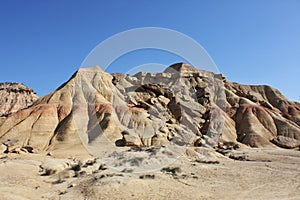Natural sand mountain in Bardenas desert 6