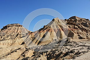 Natural sand mountain in Bardenas desert 7