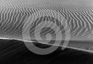natural sand pattern created by wind