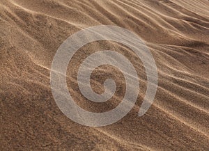 natural sand pattern created by wind