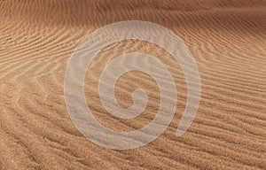 natural sand pattern created by wind