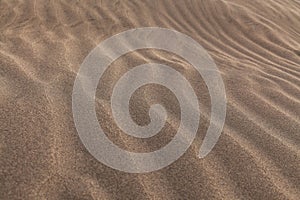 natural sand pattern created by wind