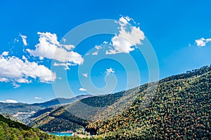 Natural Scenery of Blue Moon Valley in Yulong Snow Mountain, Lijiang, Yunnan, China photo