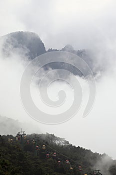 The natural scenery of Lushan Mountain Scenic Area in China