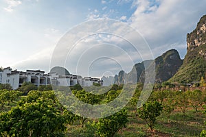 The natural scenery of Yangshuo, Guilin, China