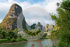 The natural scenery of Yangshuo, Guilin, China