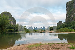 The natural scenery of Yangshuo, Guilin, China