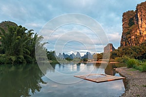 The natural scenery of Yangshuo, Guilin, China
