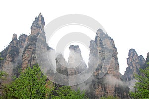 Natural scenery in Zhangjiajie National Geological Park