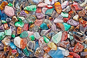 Natural semiprecious stones photo