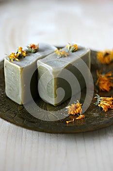 Natural soap with herbs