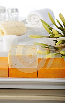 Natural soap for spa