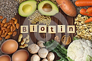 Natural sources of biotin (vitamin B7)