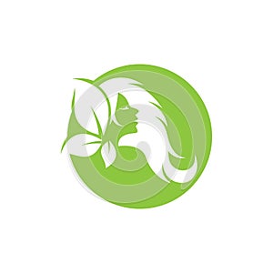 Natural spa logo icon illustration
