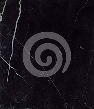 Natural spanish Nero Marquina black marble texture