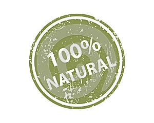 Natural stamp vector texture. Rubber cliche imprint. Web or print design element for sign, sticker, label