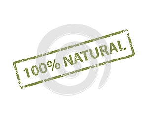 Natural stamp vector texture. Rubber cliche imprint. Web or print design element for sign, sticker, label