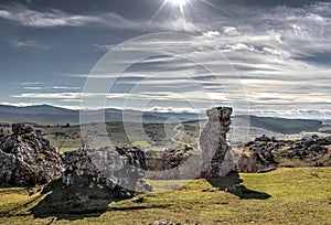 Natural standing stone photo