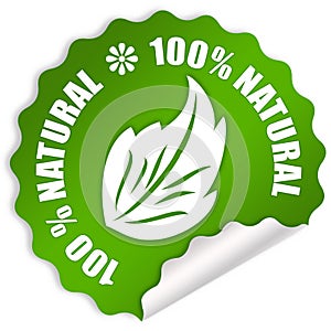 Natural sticker