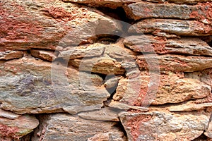 natural stone masonry structure, wall texture.