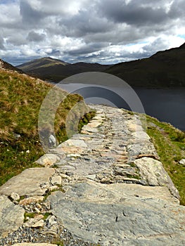 Natural stone pathway