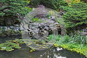 Natural stone pond