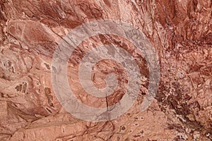 Natural texture of red rock