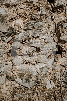 Natural stone texture. Rock background. Wallpaper with stone texture.