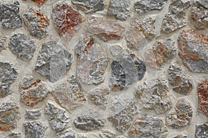 Natural stone wall