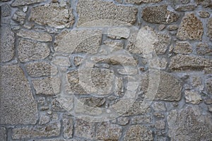 Natural stone wall photo