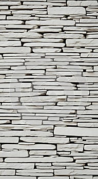 Natural stone wall texture with horizontal stacked slat stone pattern
