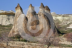 Natural stones in Cappadokia