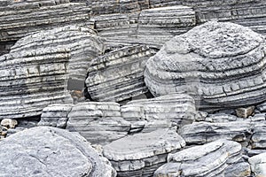 Natural Striations in Coastal Boulders near Aberystwyth