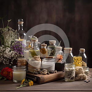 natural supplements and remedies, herbal teas and essential oils