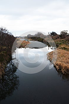 Natural texture of river