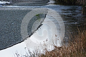 Natural texture of river