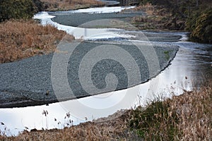 Natural texture of river
