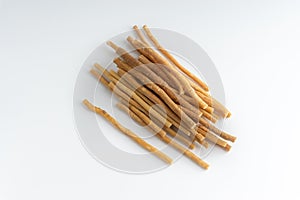 Natural toothbrush Miswak Kayu Sugi on white background