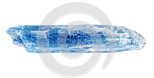 natural tumbled blue kyanite crystal cutout