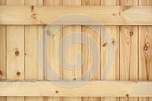 Natural Unpainted Wood Panel With Squared Balk Background