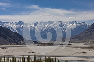 Natural view along Karakorum mountains at The Hunza Valley, Gilgit-Baltistan, Pakistan,