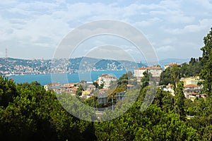 Natural view from the center of Istanbul.