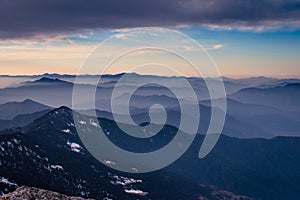 Natural view of Kedarkantha Peak at Dawn,Uttrakhand,India