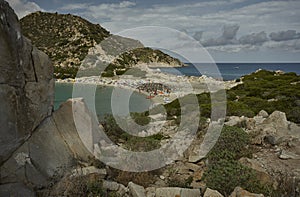 Portrait of Punta Molentis beach