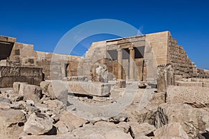 Natural View to the Great Pyramid of Giza under Blue Sky and Day Light, Egypt